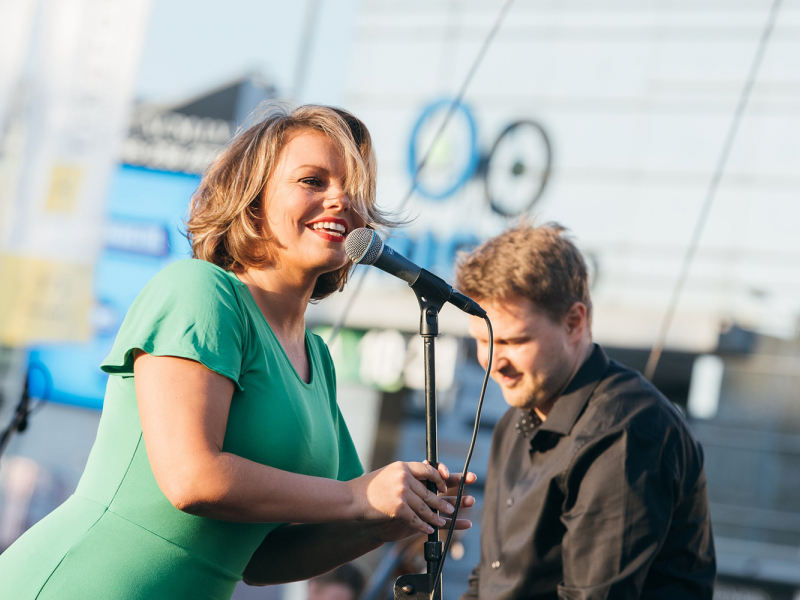 Latvijas Nacionālais simfoniskais orķestris un Linda Leen ieskandina festivālu “LNSO vasarnīca”. FOTO