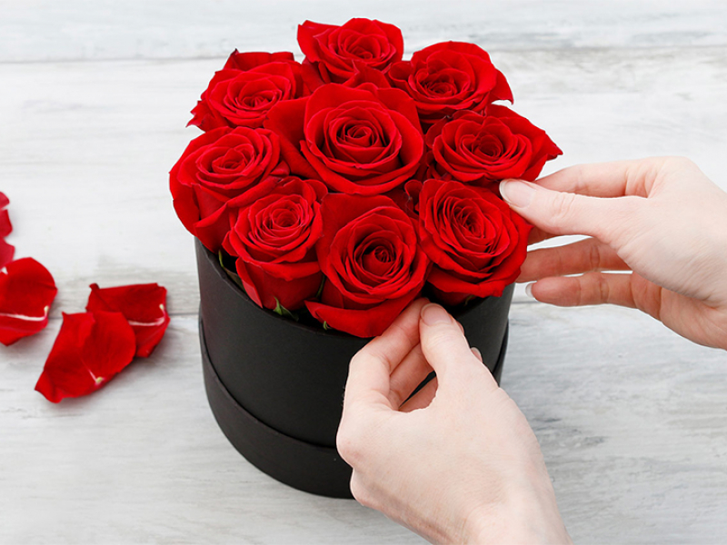 Valentīndienas dāvana – rožu kaste